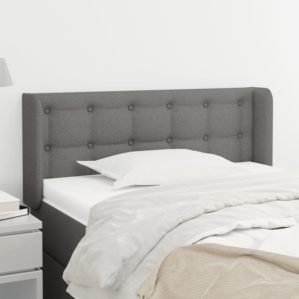 Sengegavl Med Kanter 83X16X78/128 Cm Stof