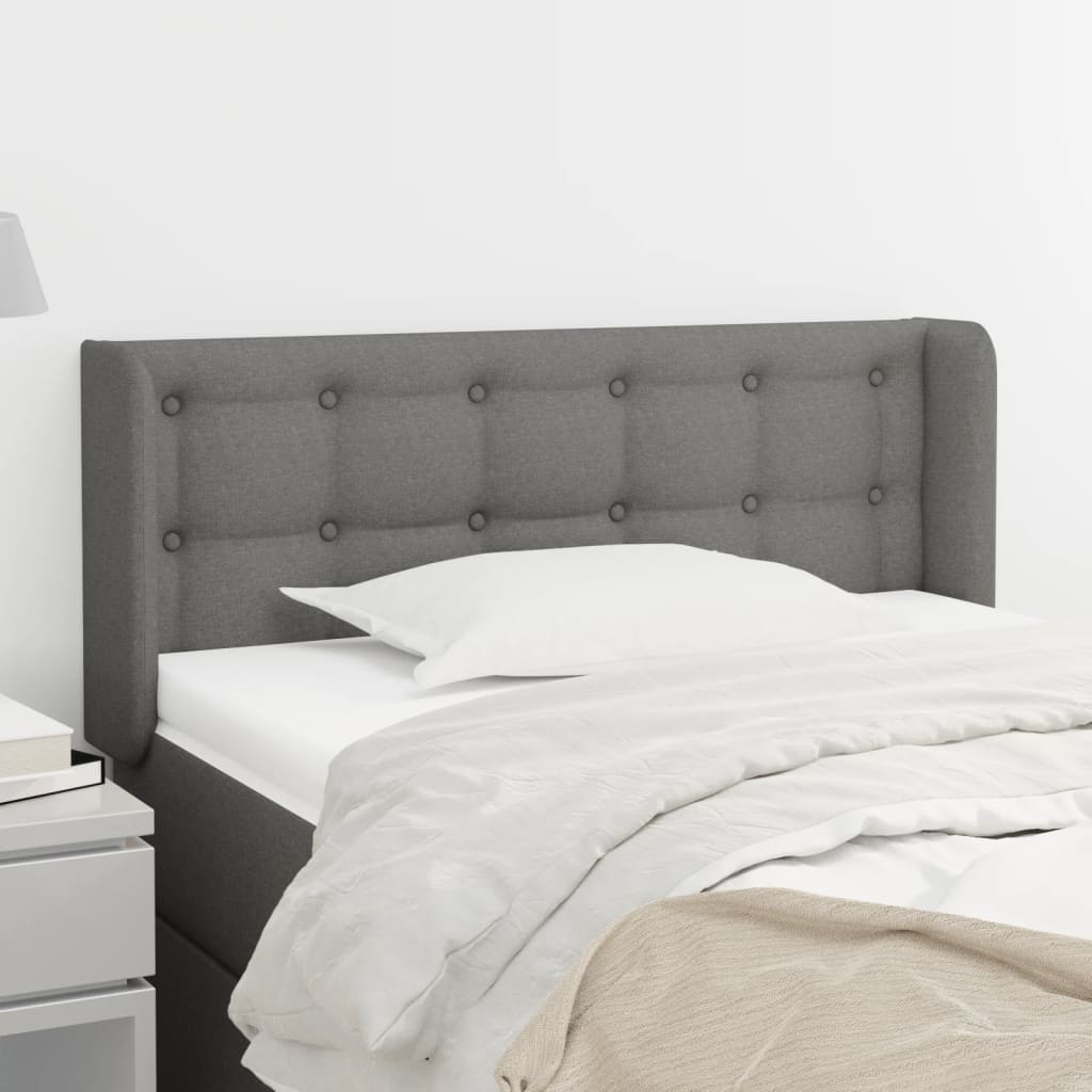 Sengegavl Med Kanter 83X16X78/128 Cm Stof