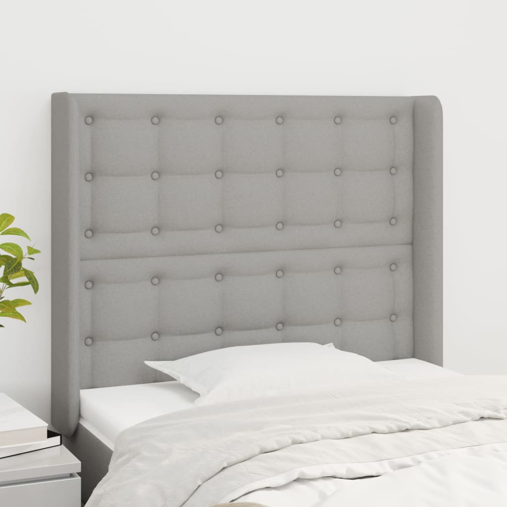 Sengegavl Med Kanter 83X16X78/128 Cm Stof