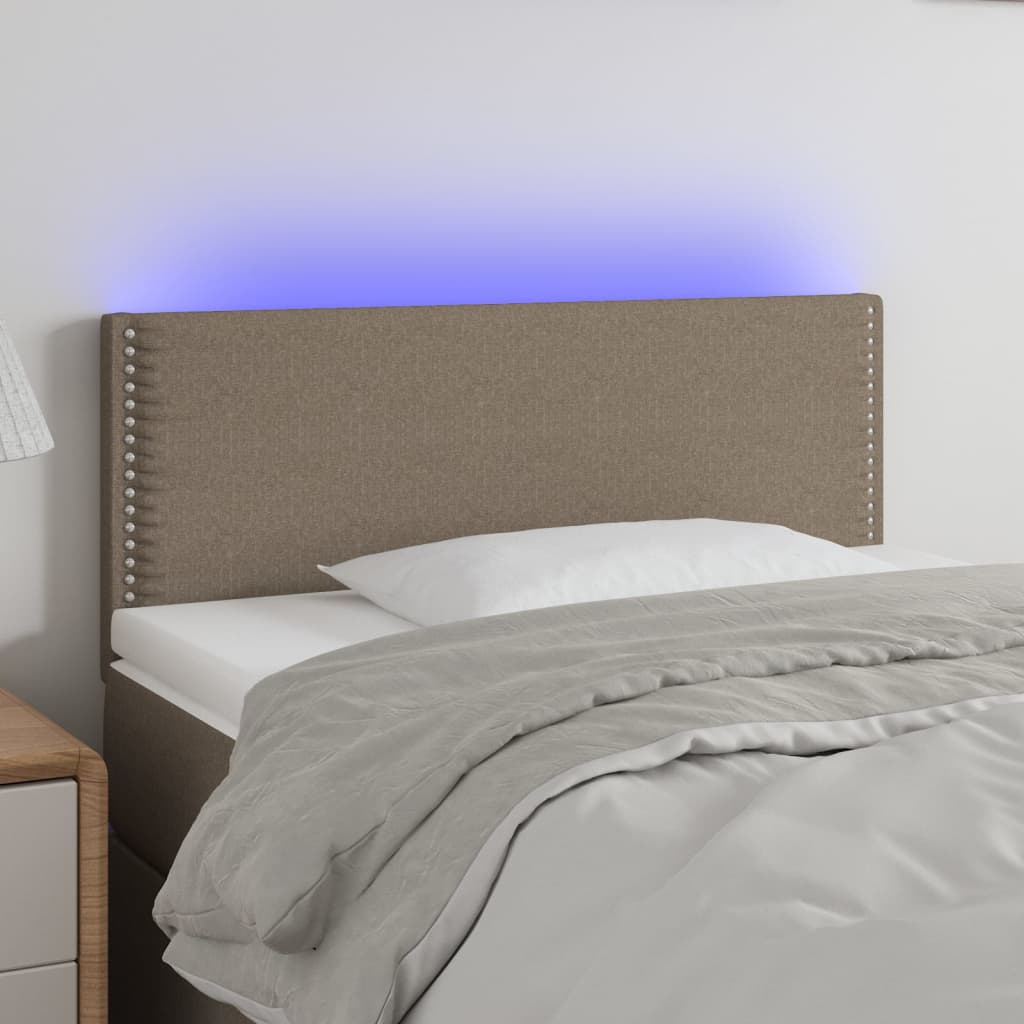 Sengegavl Med LED-lys Stof - Variant 3121458