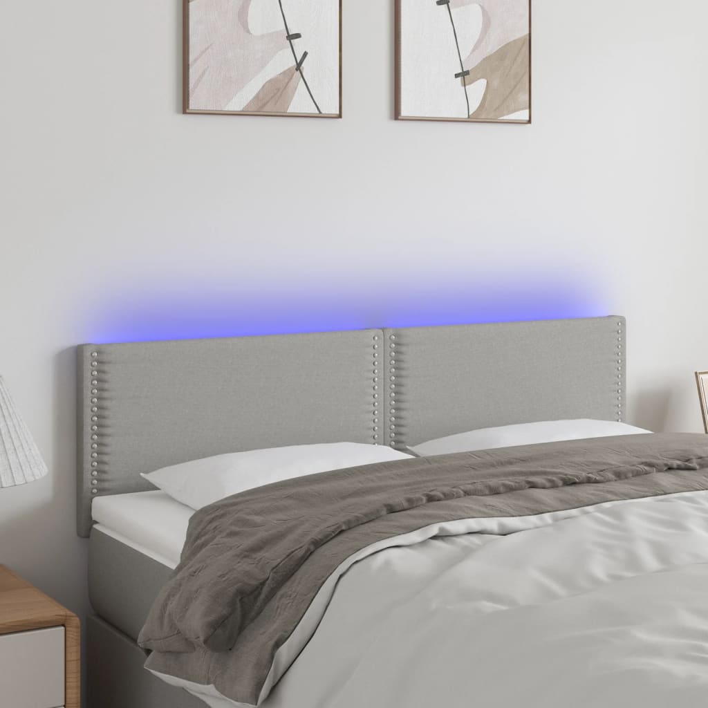 Sengegavl Med LED-lys Stof - Variant 3121470