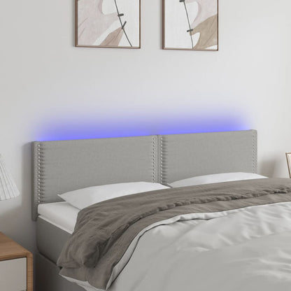 Sengegavl Med LED-lys Stof - Variant 3121470
