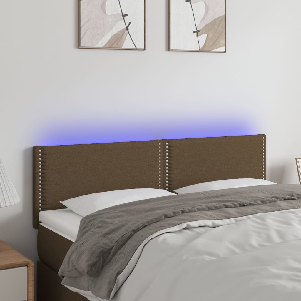 Sengegavl Med LED-lys Stof - Variant 3121473