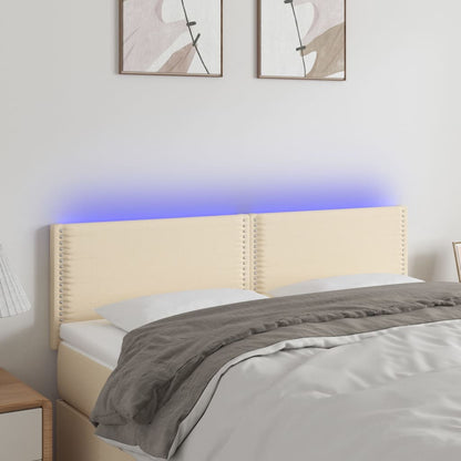 Sengegavl Med LED-lys Stof - Variant 3121475