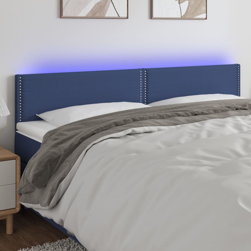 Sengegavl Med LED-lys Stof - Variant 3121492