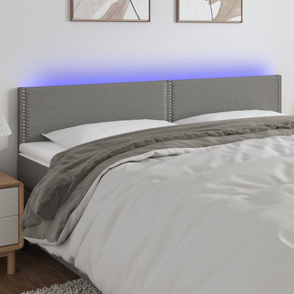 Sengegavl Med LED-lys Stof - Variant 3121495