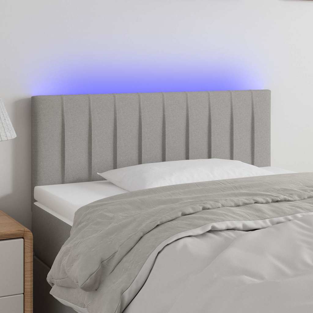 Sengegavl Med LED-lys Stof - Variant 3121824