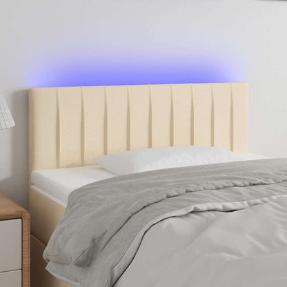 Sengegavl Med LED-lys Stof - Variant 3121829