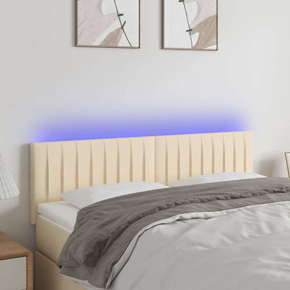 Sengegavl Med LED-lys Stof - Variant 3121853