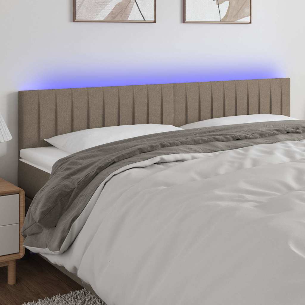 Sengegavl Med LED-lys Stof - Variant 3121868