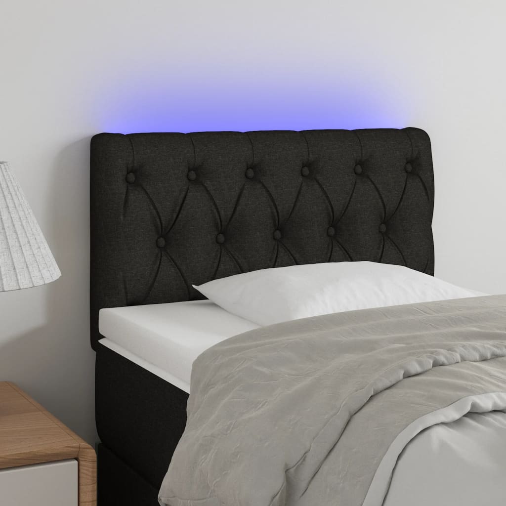 Sengegavl Med LED-lys Stof - Variant 3121924