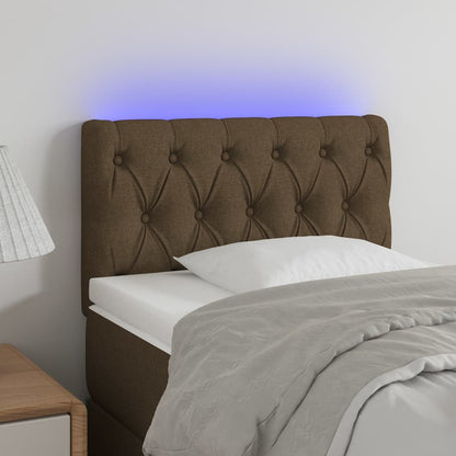 Sengegavl Med LED-lys Stof - Variant 3121925