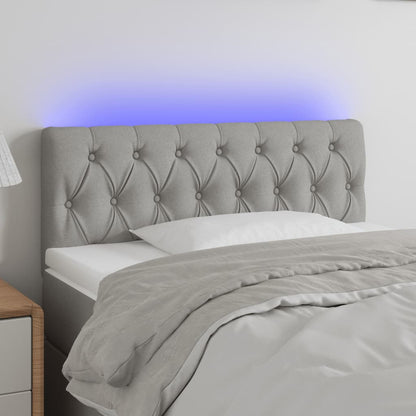 Sengegavl Med LED-lys Stof - Variant 3121930