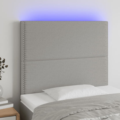 Sengegavl Med LED-lys Stof - Variant 3122266