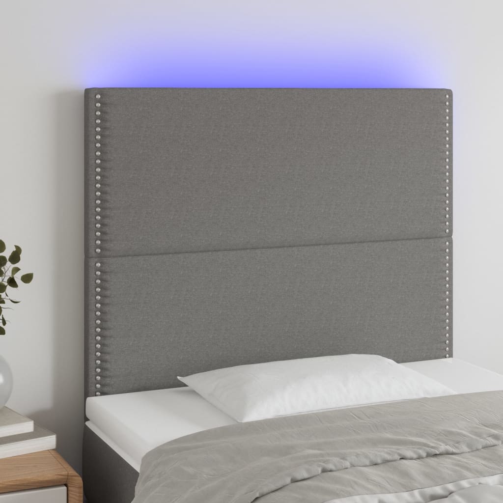 Sengegavl Med LED-lys Stof - Variant 3122267
