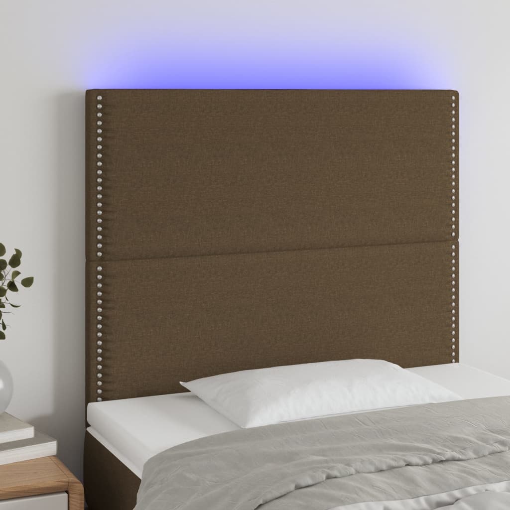 Sengegavl Med LED-lys Stof - Variant 3122269