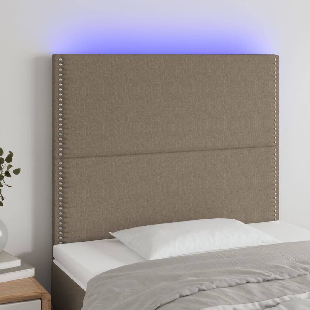 Sengegavl Med LED-lys Stof - Variant 3122270