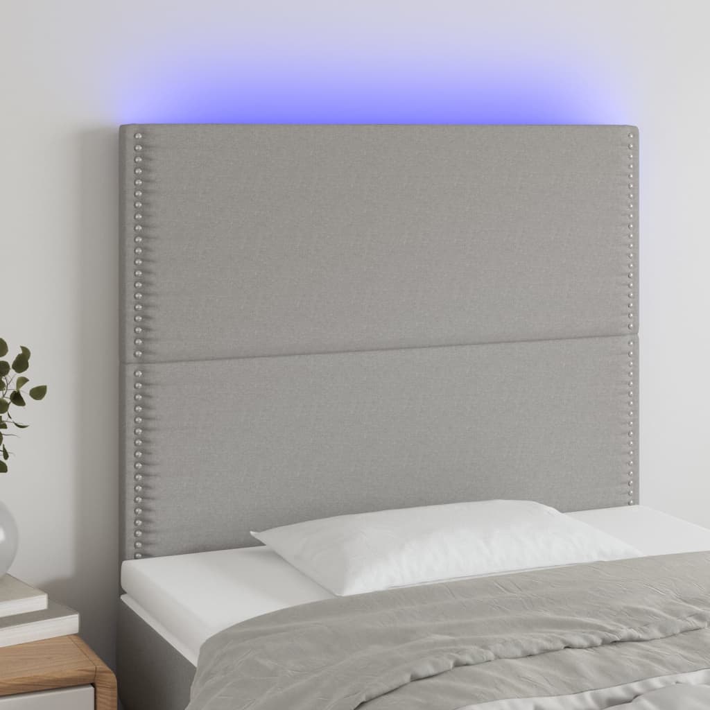 Sengegavl Med LED-lys Stof - Variant 3122274