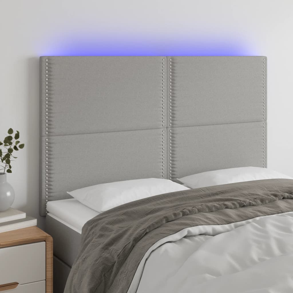 Sengegavl Med LED-lys Stof - Variant 3122282