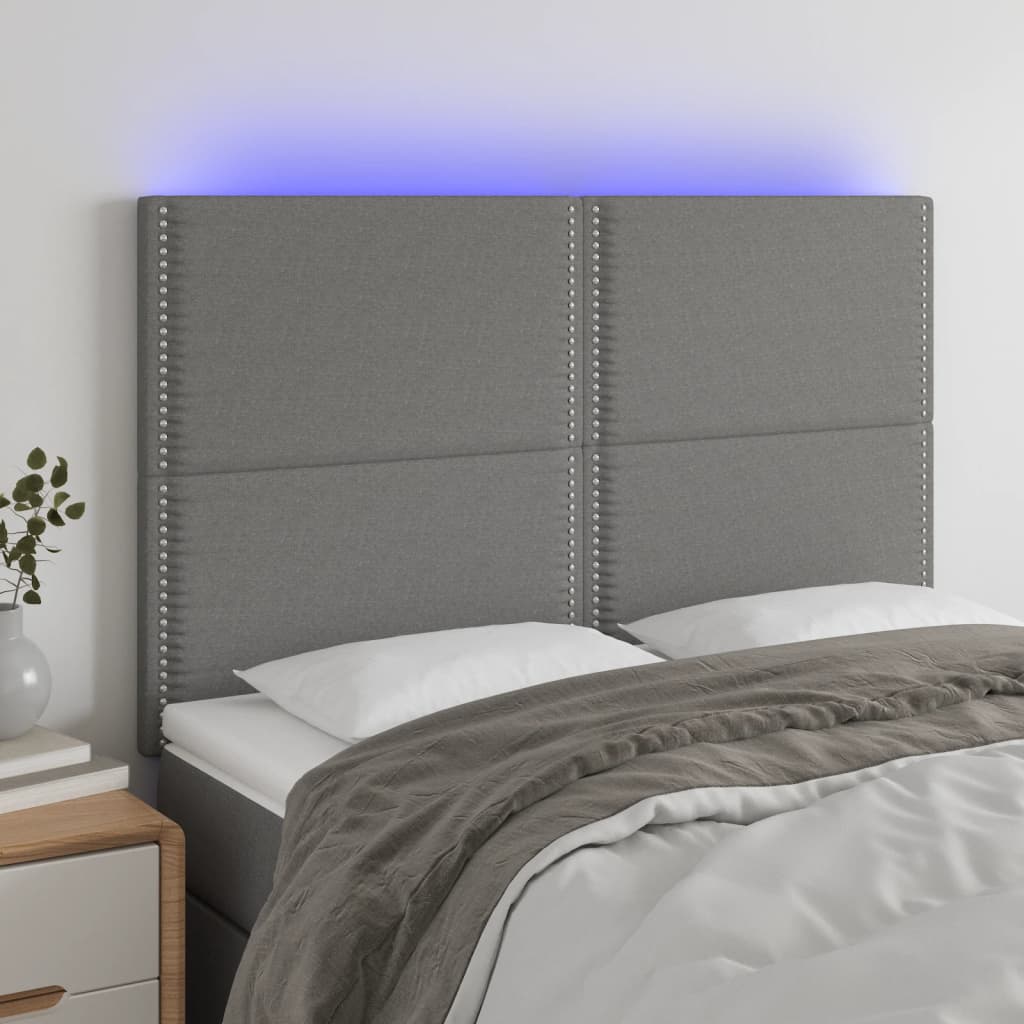 Sengegavl Med LED-lys Stof - Variant 3122283