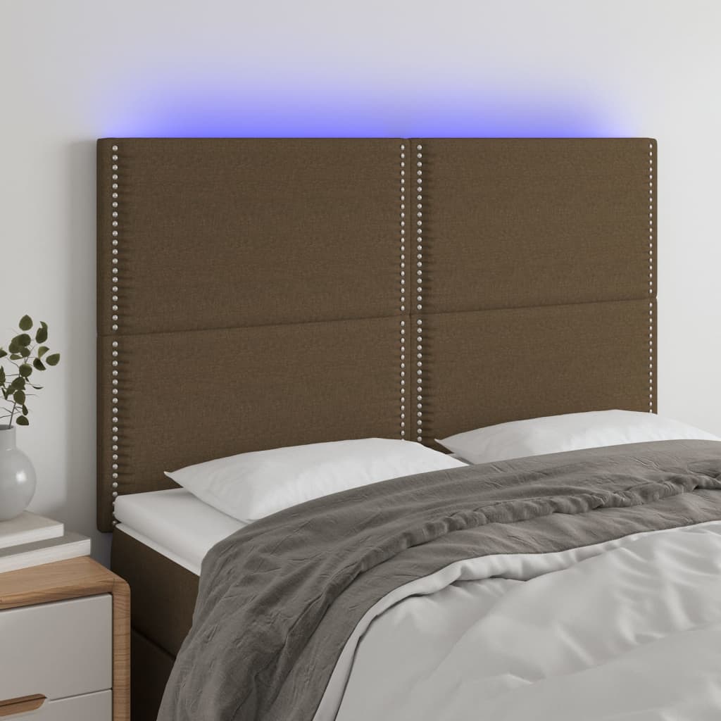 Sengegavl Med LED-lys Stof - Variant 3122285
