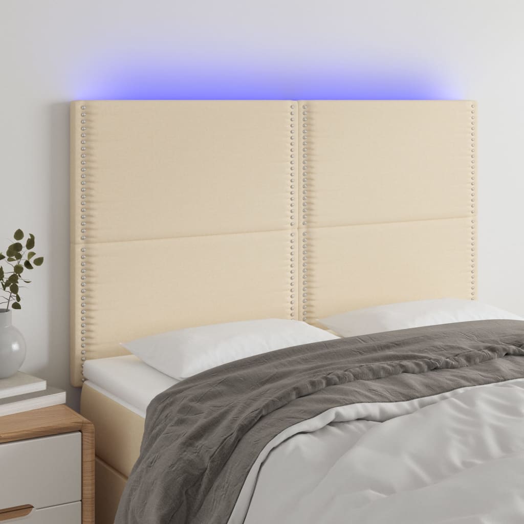Sengegavl Med LED-lys Stof - Variant 3122287