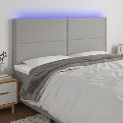 Sengegavl Med LED-lys Stof - Variant 3122298