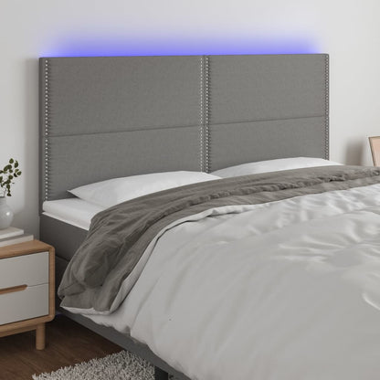 Sengegavl Med LED-lys Stof - Variant 3122299