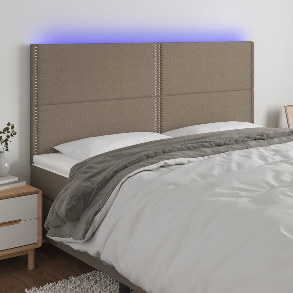 Sengegavl Med LED-lys Stof - Variant 3122302