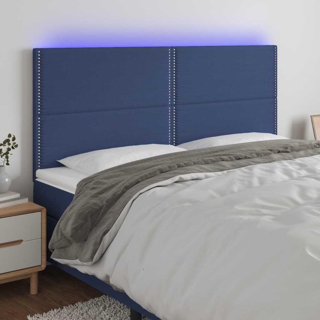 Sengegavl Med LED-lys Stof - Variant 3122304