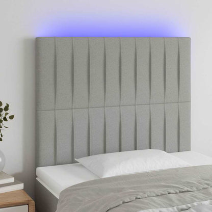 Sengegavl Med LED-lys Stof - Variant 3122644