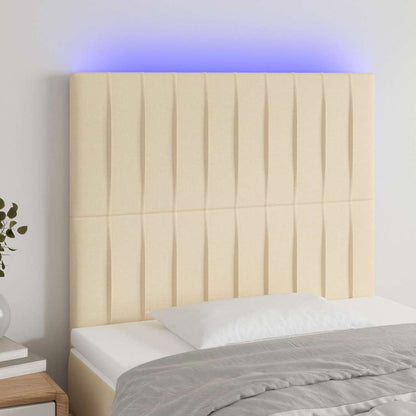 Sengegavl Med LED-lys Stof - Variant 3122657