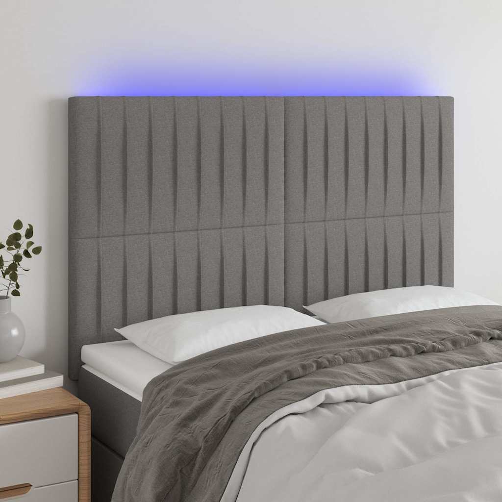 Sengegavl Med LED-lys Stof - Variant 3122661