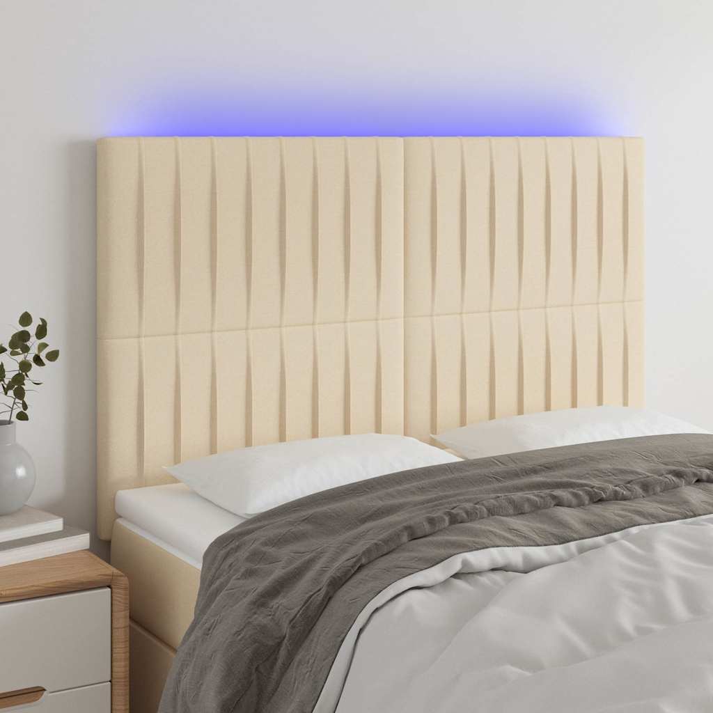 Sengegavl Med LED-lys Stof - Variant 3122665