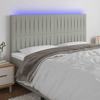 Sengegavl Med LED-lys Stof - Variant 3122668