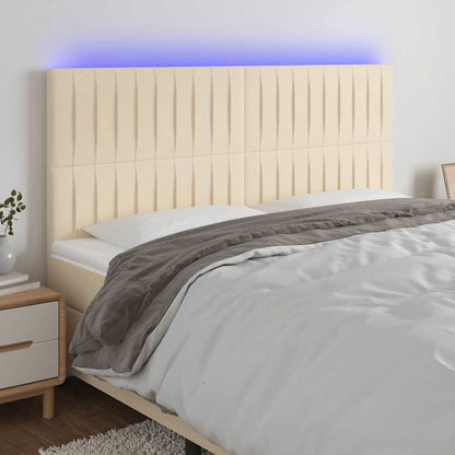 Sengegavl Med LED-lys Stof - Variant 3122689