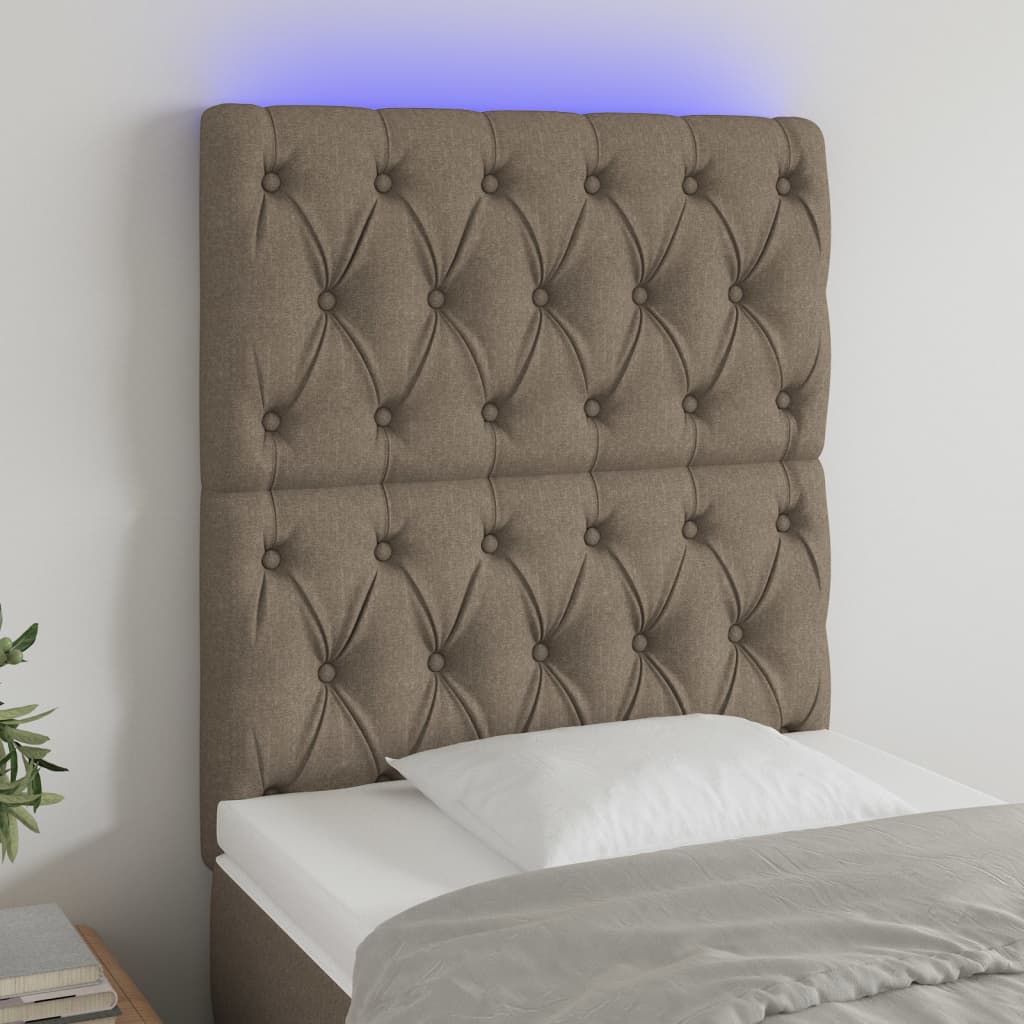 Sengegavl Med LED-lys Stof - Variant 3122738