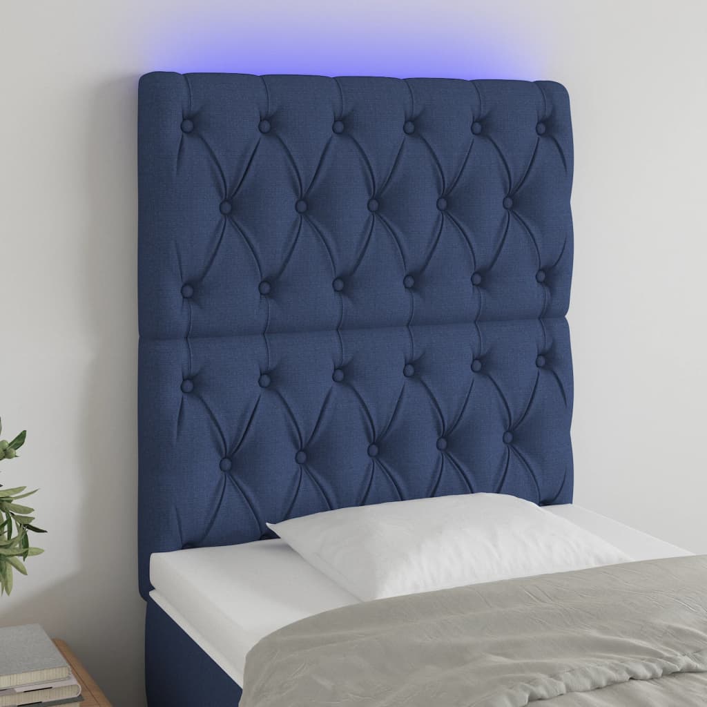 Sengegavl Med LED-lys Stof - Variant 3122740