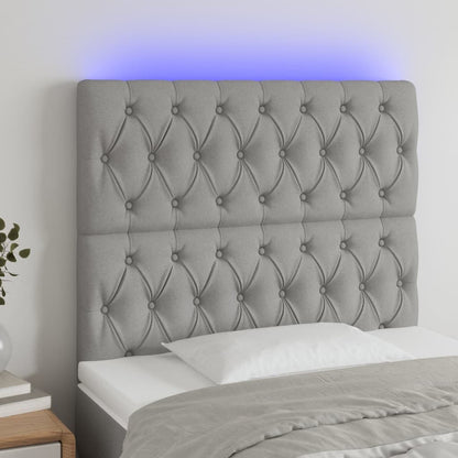 Sengegavl Med LED-lys Stof - Variant 3122742