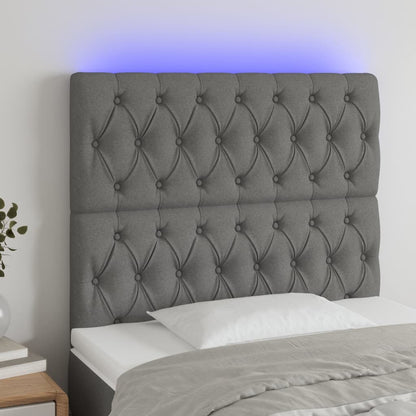 Sengegavl Med LED-lys Stof - Variant 3122743