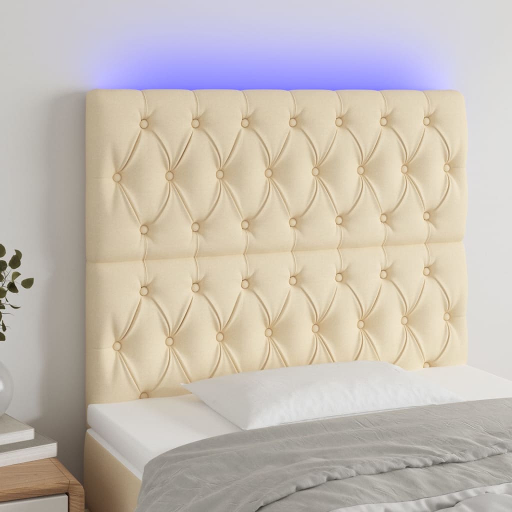 Sengegavl Med LED-lys Stof - Variant 3122747