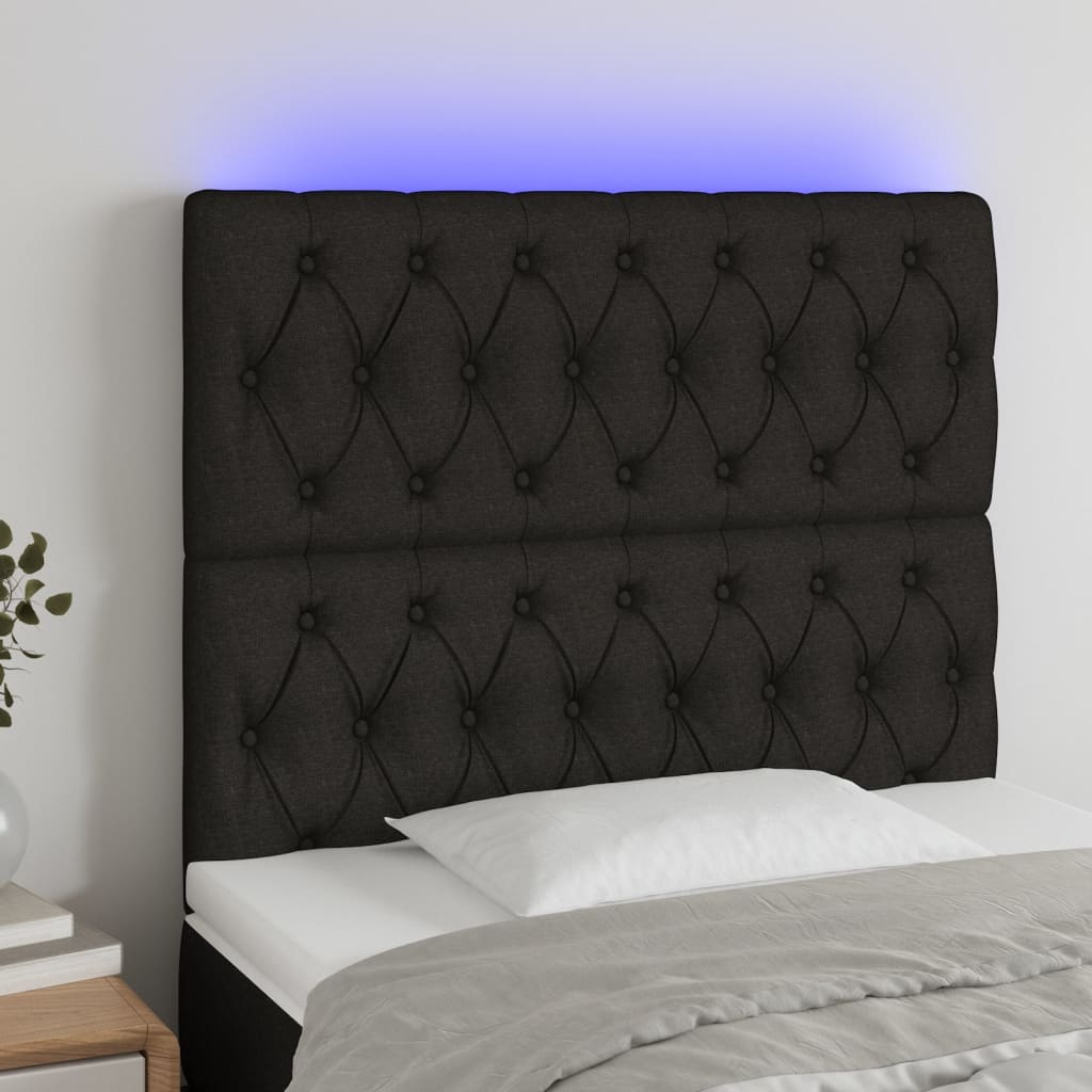Sengegavl Med LED-lys Stof - Variant 3122752