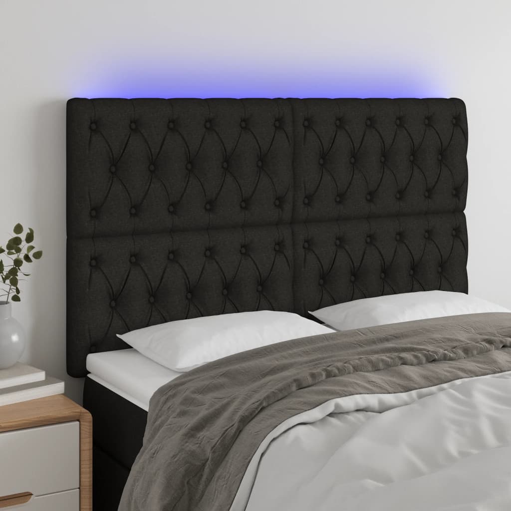 Sengegavl Med LED-lys Stof - Variant 3122760
