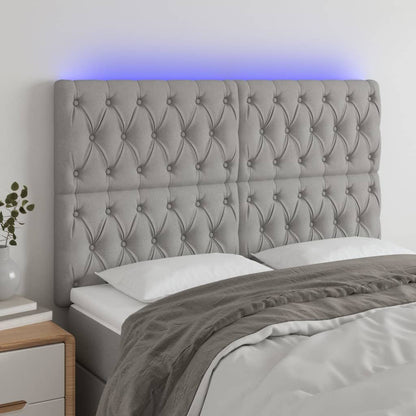 Sengegavl Med LED-lys Stof - Variant 3122766