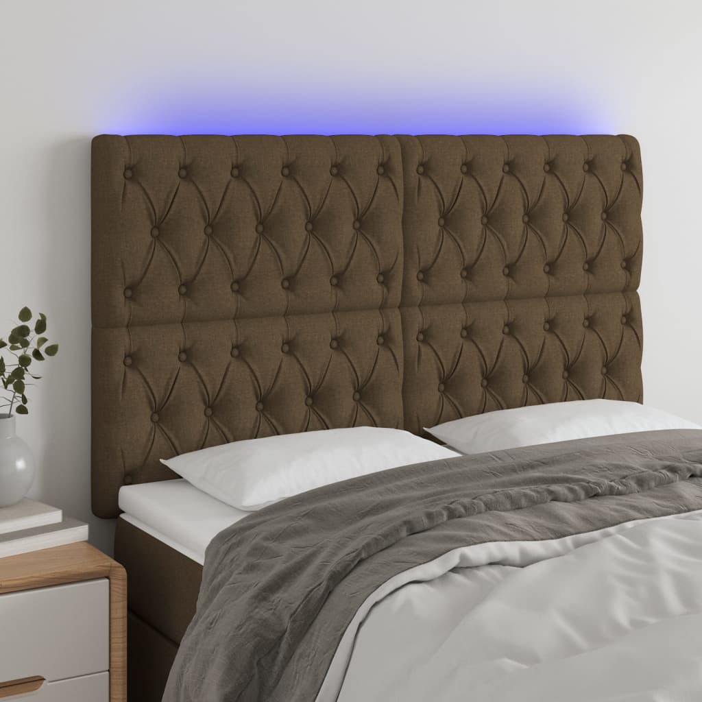 Sengegavl Med LED-lys Stof - Variant 3122769
