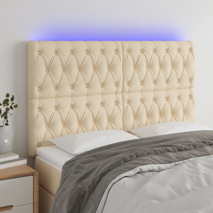 Sengegavl Med LED-lys Stof - Variant 3122771