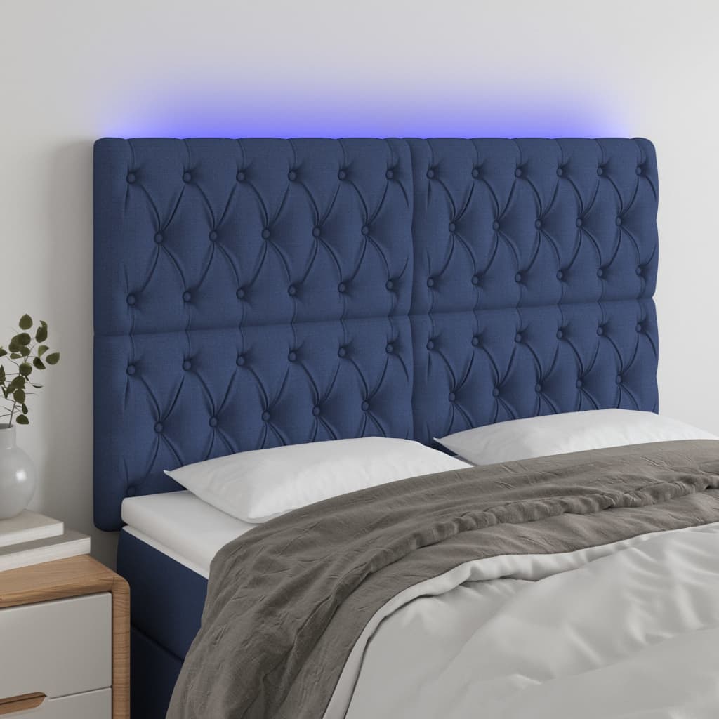 Sengegavl Med LED-lys Stof - Variant 3122772