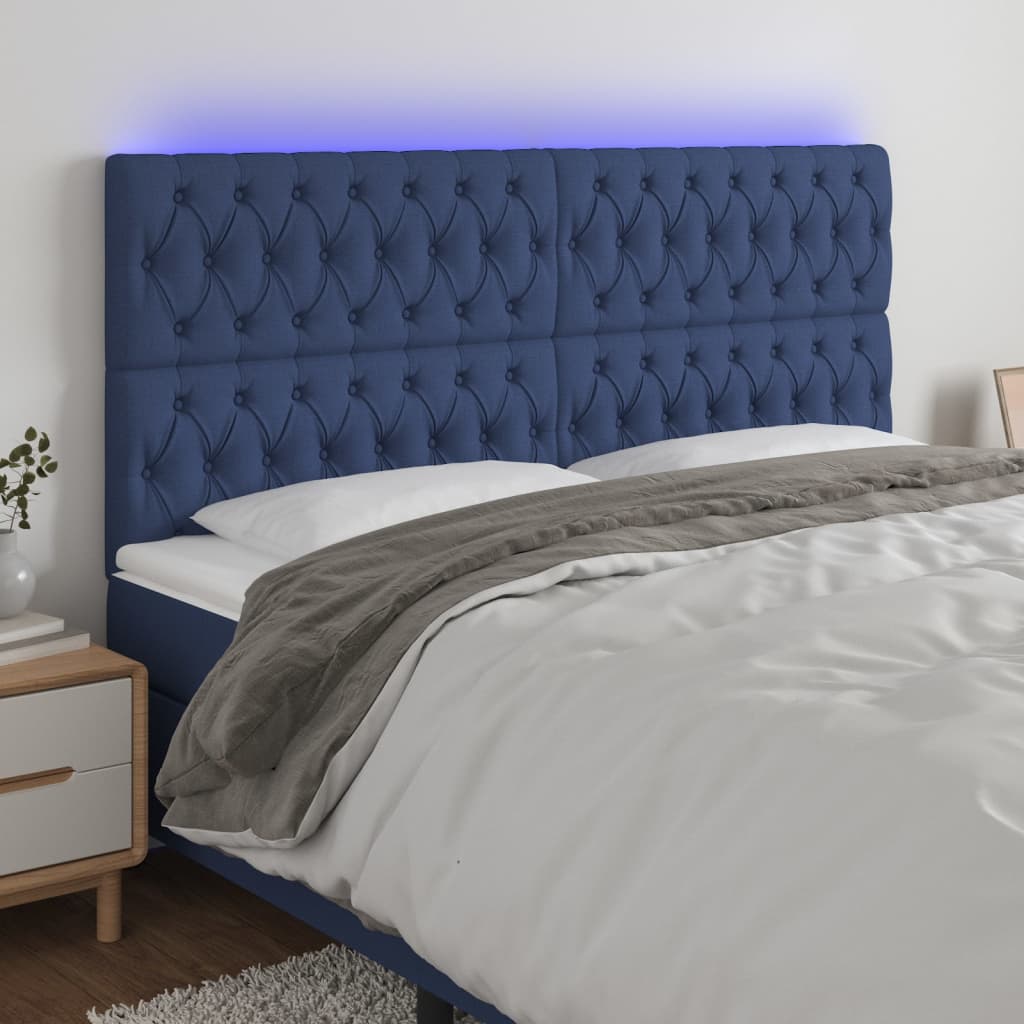 Sengegavl Med LED-lys Stof - Variant 3122780