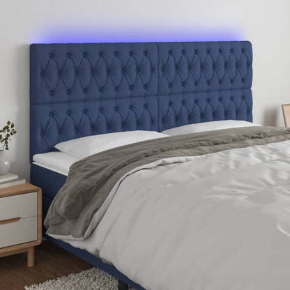 Sengegavl Med LED-lys Stof - Variant 3122788