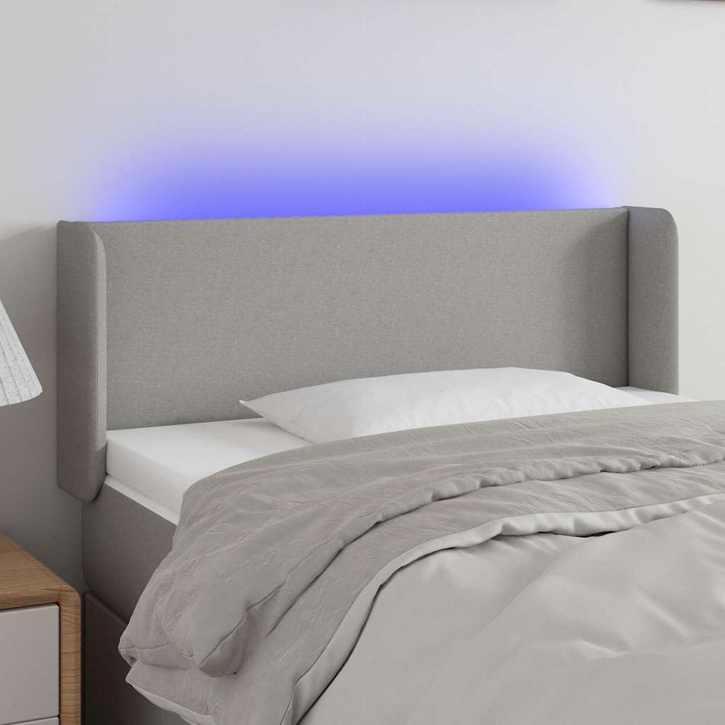 Sengegavl Med LED-lys Stof - Variant 3122930